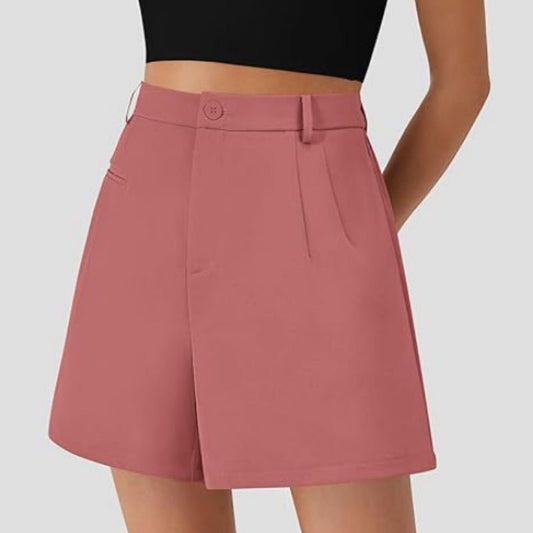 Elastic High Waist Wide Leg Casual Shorts – travel - inspired 0 by Aroundtheworldinarush