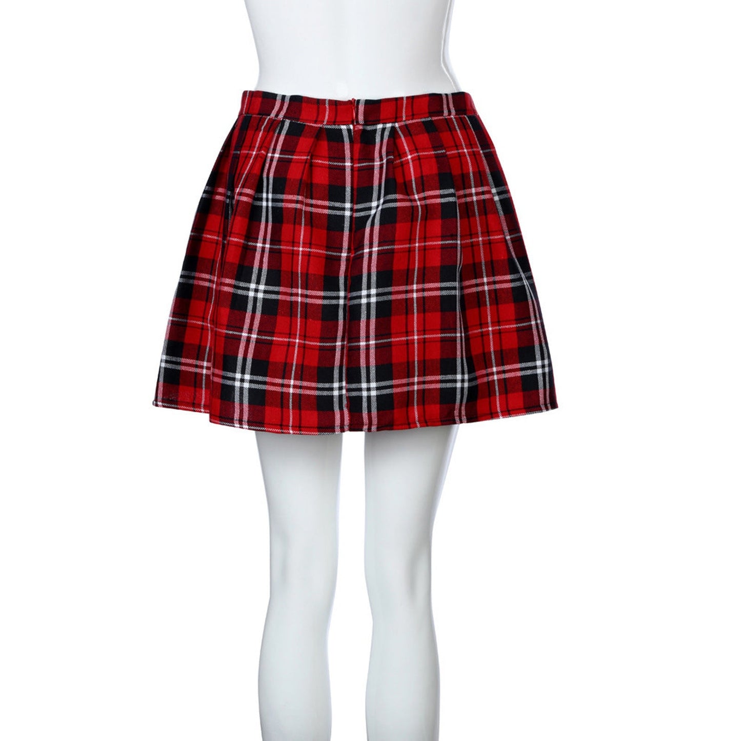 Fashion Women's Plaid Mid - waist Pleated Skirt – travel - inspired 0 by Aroundtheworldinarush
