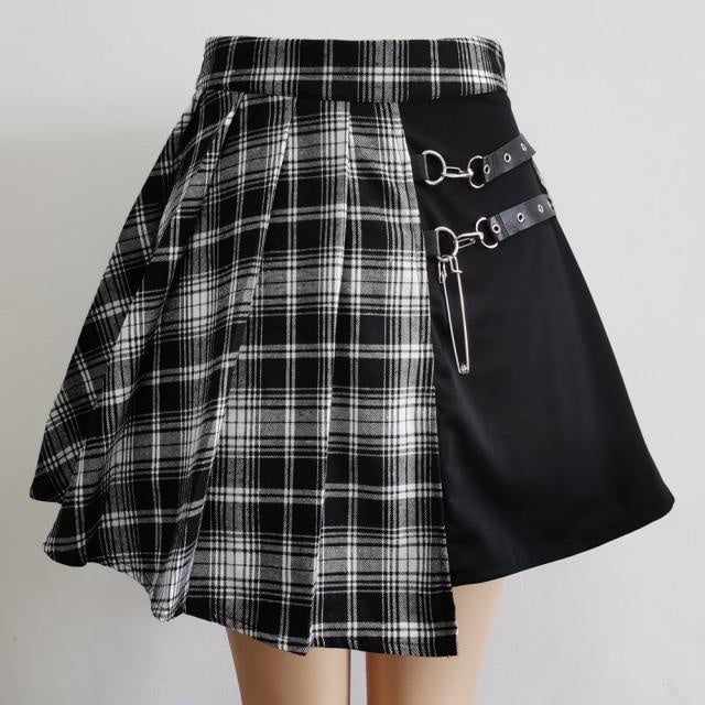 Gothic Pleated Short Skirt Skirt Women – travel - inspired 0 by Aroundtheworldinarush