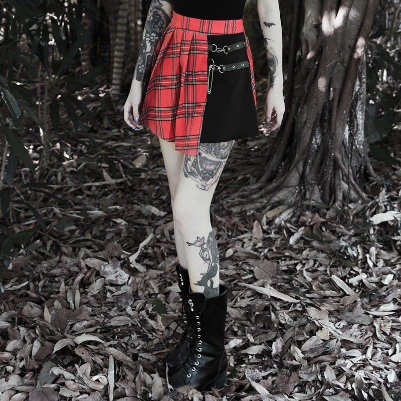 Gothic Pleated Short Skirt Skirt Women – travel - inspired 0 by Aroundtheworldinarush