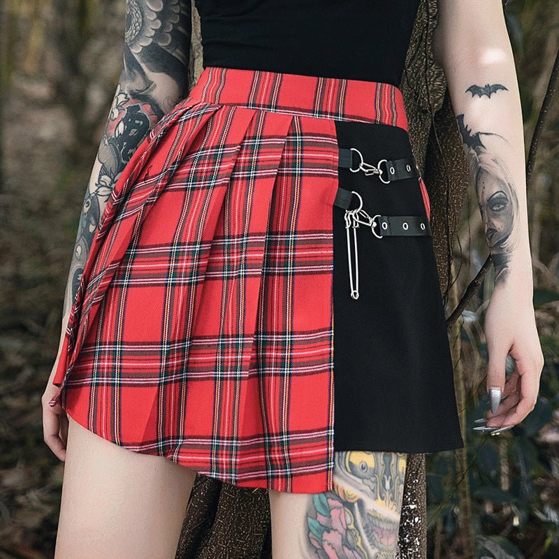 Gothic Pleated Short Skirt Skirt Women – travel - inspired 0 by Aroundtheworldinarush