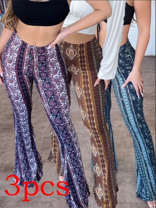 High Elastic Tight Pants Slim Sexy Print Trousers Womens Clothing – travel - inspired 0 by Aroundtheworldinarush