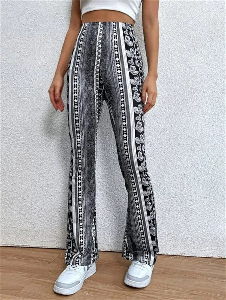 High Elastic Tight Pants Slim Sexy Print Trousers Womens Clothing – travel - inspired 0 by Aroundtheworldinarush