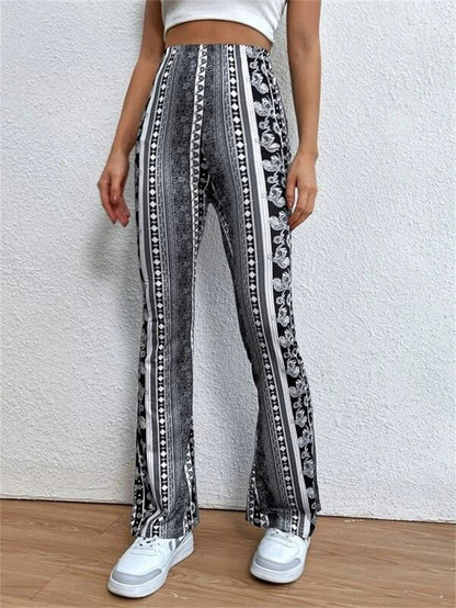 High Elastic Tight Pants Slim Sexy Print Trousers Womens Clothing – travel - inspired 0 by Aroundtheworldinarush