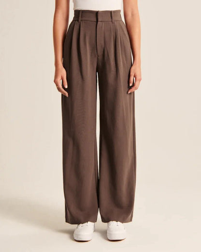 High Waist Straight Trousers With Pockets Wide Leg Casual Pants For Women – travel - inspired 0 by Aroundtheworldinarush