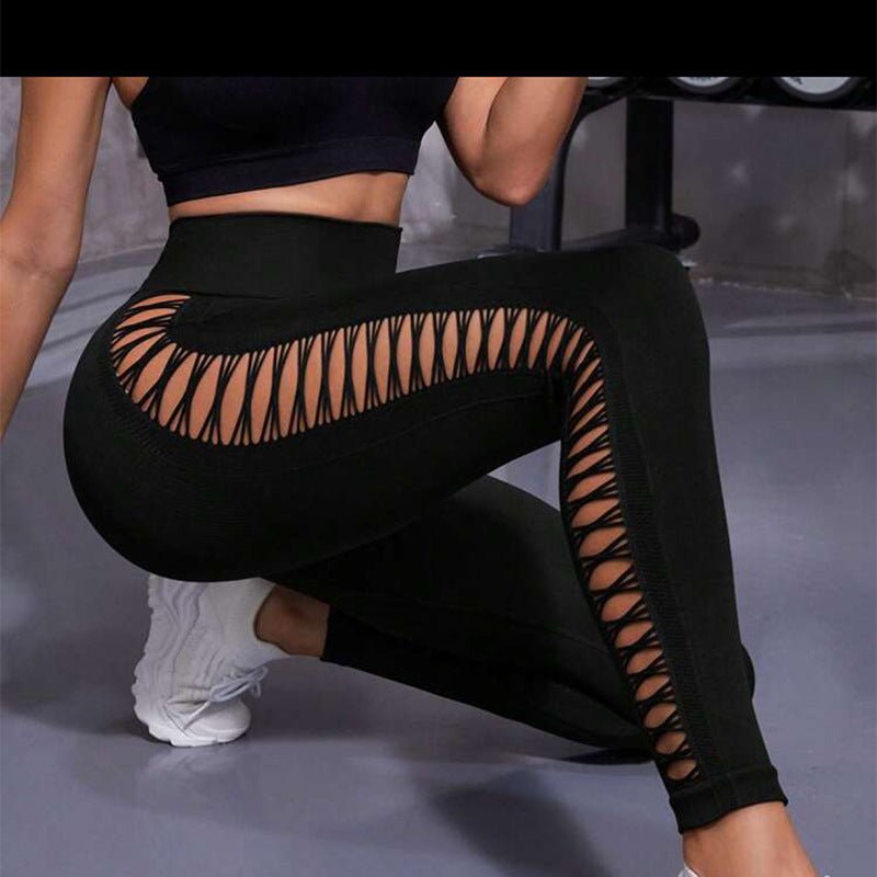 Hollow Tie Dye Printed Yoga Pants High Waist Butt Lift Seamless Sports Gym Fitness Leggings Slim Pants For Women Tight Trousers – travel - inspired 4 by Aroundtheworldinarush