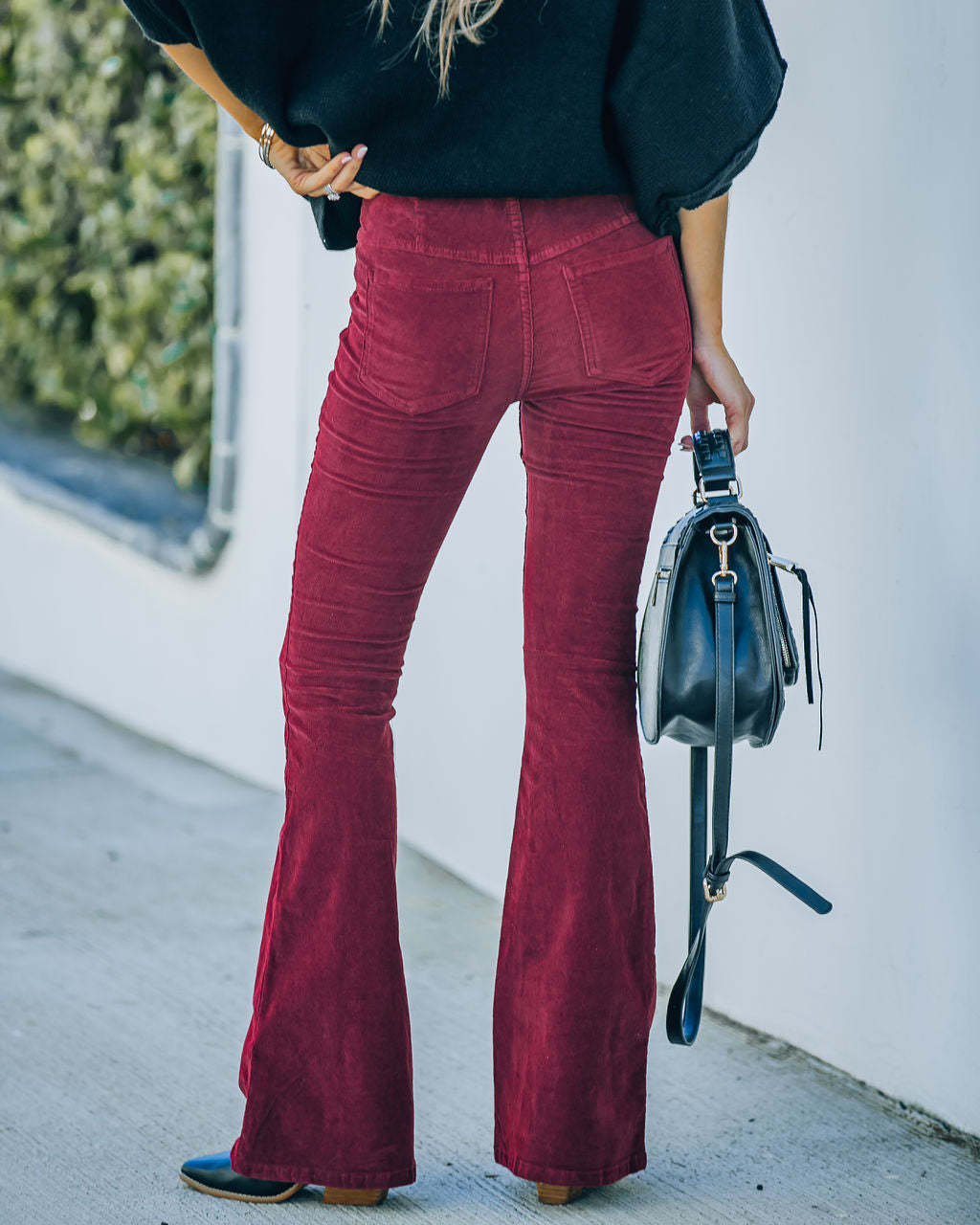 Ins Corduroy High Waist Flared Pants Fashion Casual Slim Solid Color Trousers Autumn And Winter Women's Clothing – travel - inspired 0 by Aroundtheworldinarush