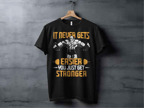 It Never Gets Easier You Just Get Stronger – travel - inspired Clothing by Aroundtheworldinarush