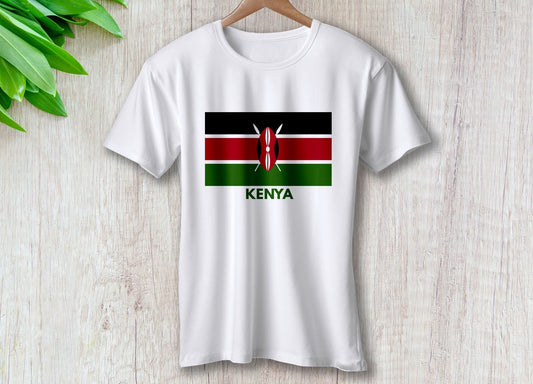 Kenya Flag T Shirt | Travel - Inspired Unisex T-Shirt – travel - inspired Clothing by Aroundtheworldinarush