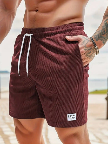 Lace - up Drawstring Shorts Summer Corduroy Sports Short Pants Mens Clothing – travel - inspired 0 by Aroundtheworldinarush