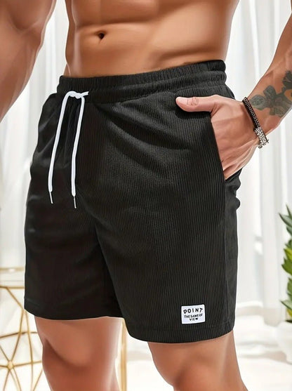 Lace - up Drawstring Shorts Summer Corduroy Sports Short Pants Mens Clothing – travel - inspired 0 by Aroundtheworldinarush