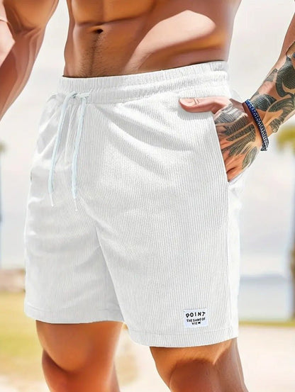 Lace - up Drawstring Shorts Summer Corduroy Sports Short Pants Mens Clothing – travel - inspired 0 by Aroundtheworldinarush