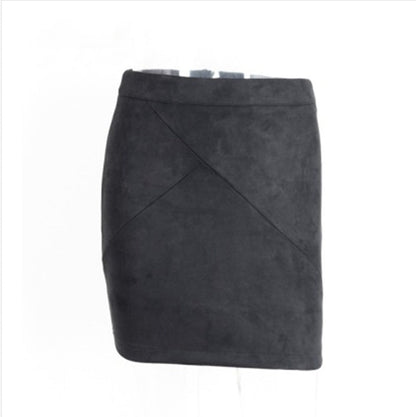 Ladies Leather Suede Pencil Skirt Bodycon Short Skirts Women – travel - inspired 0 by Aroundtheworldinarush