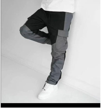 Large Pocket Stitching Trousers Men's Loose Feet – travel - inspired 0 by Aroundtheworldinarush