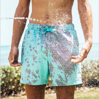 Magical Change Color Beach Shorts Summer Men Swimming Trunks Swimwear Swimsuit Quick Dry bathing shorts Beach Pant – travel - inspired 0 by Aroundtheworldinarush