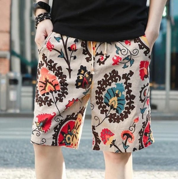 Men Linen Beach Shorts – travel - inspired 0 by Aroundtheworldinarush