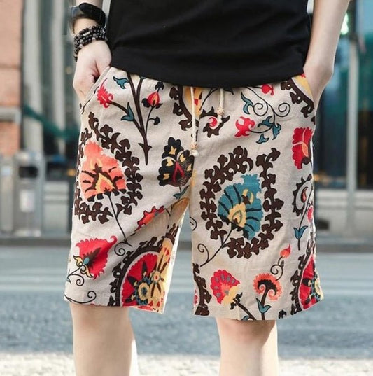 Men Linen Beach Shorts – travel - inspired 0 by Aroundtheworldinarush
