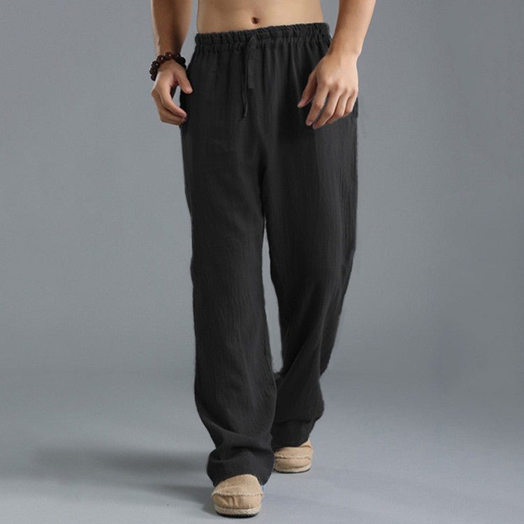 Men's Breathable Linen Loose Casual Sports Pants – travel - inspired 0 by Aroundtheworldinarush