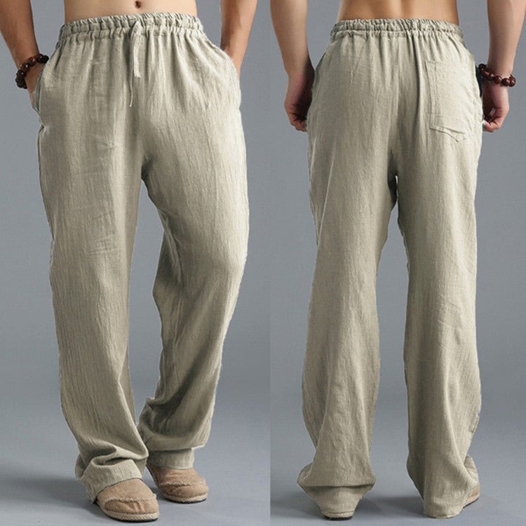 Men's Breathable Linen Loose Casual Sports Pants – travel - inspired 0 by Aroundtheworldinarush