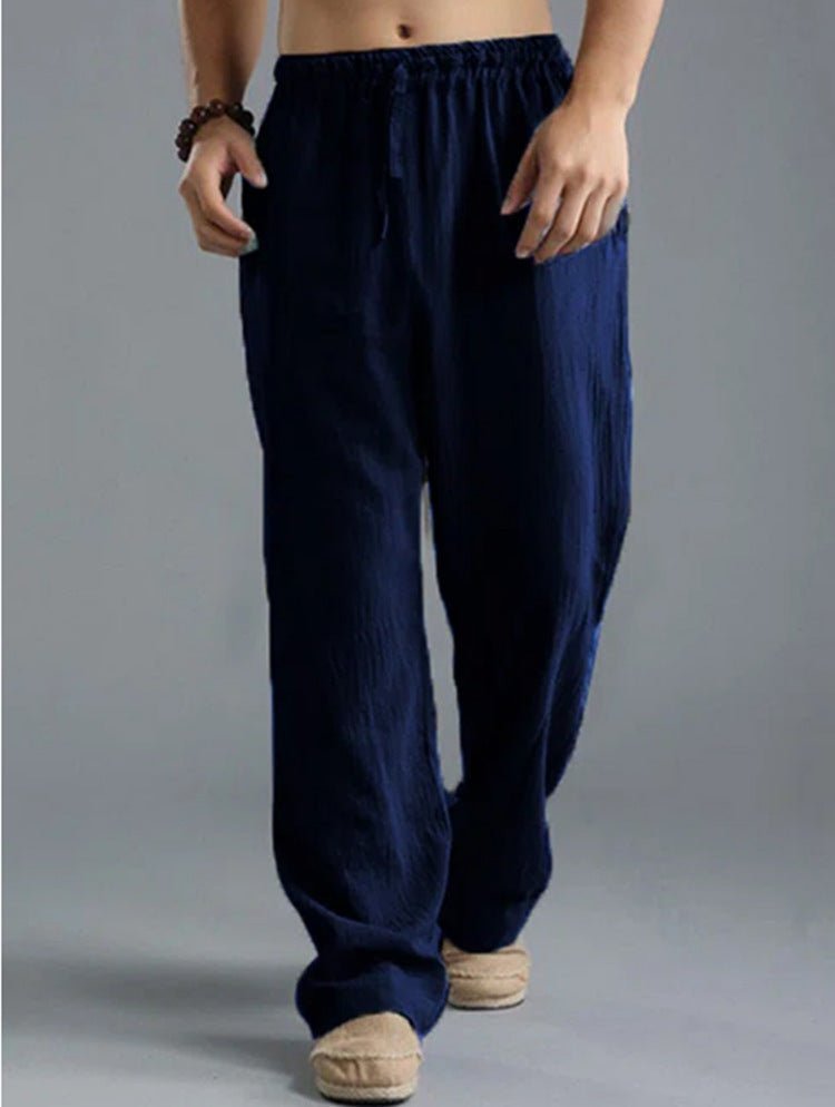 Men's Breathable Linen Loose Casual Sports Pants – travel - inspired 0 by Aroundtheworldinarush