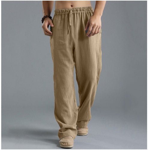 Men's Breathable Linen Loose Casual Sports Pants – travel - inspired 0 by Aroundtheworldinarush