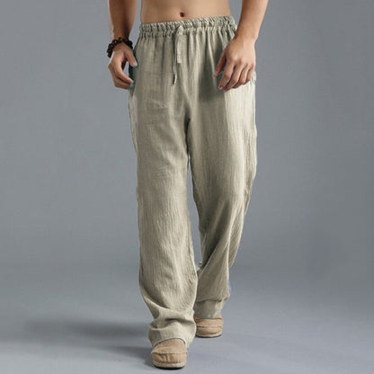 Men's Breathable Linen Loose Casual Sports Pants – travel - inspired 0 by Aroundtheworldinarush