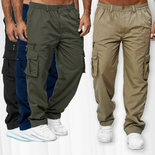 Men's Casual Multi - pocket Loose Straight Cargo Pants – travel - inspired 0 by Aroundtheworldinarush