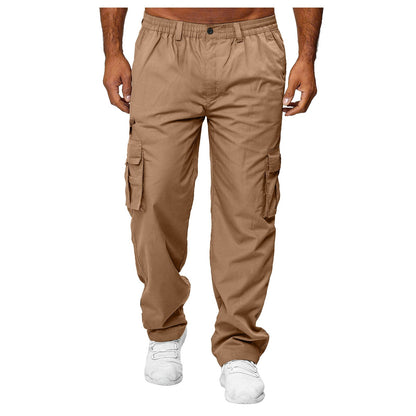 Men's Casual Multi - pocket Loose Straight Cargo Pants – travel - inspired 0 by Aroundtheworldinarush
