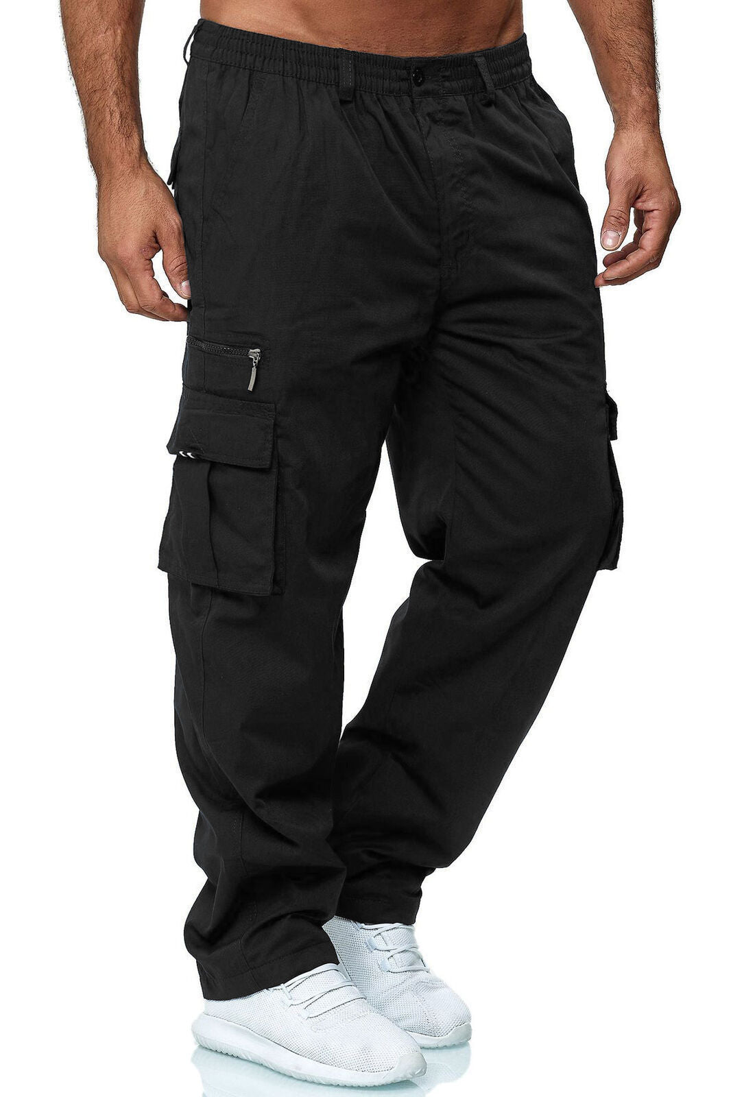 Men's Casual Multi - pocket Loose Straight Cargo Pants – travel - inspired 0 by Aroundtheworldinarush