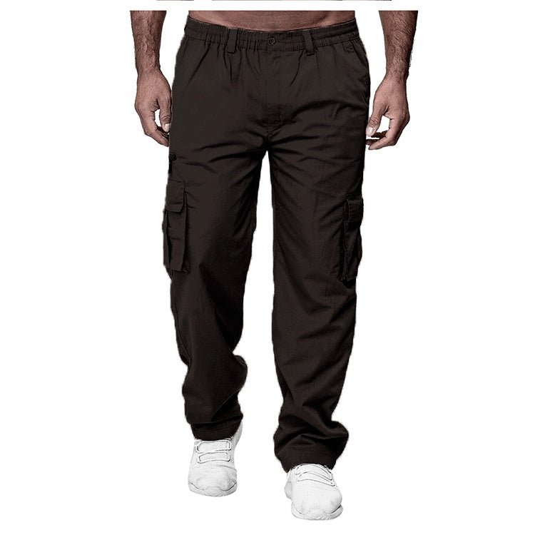 Men's Casual Multi - pocket Loose Straight Cargo Pants – travel - inspired 0 by Aroundtheworldinarush