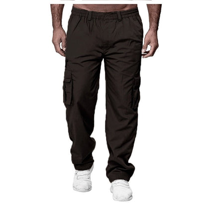 Men's Casual Multi - pocket Loose Straight Cargo Pants – travel - inspired 0 by Aroundtheworldinarush