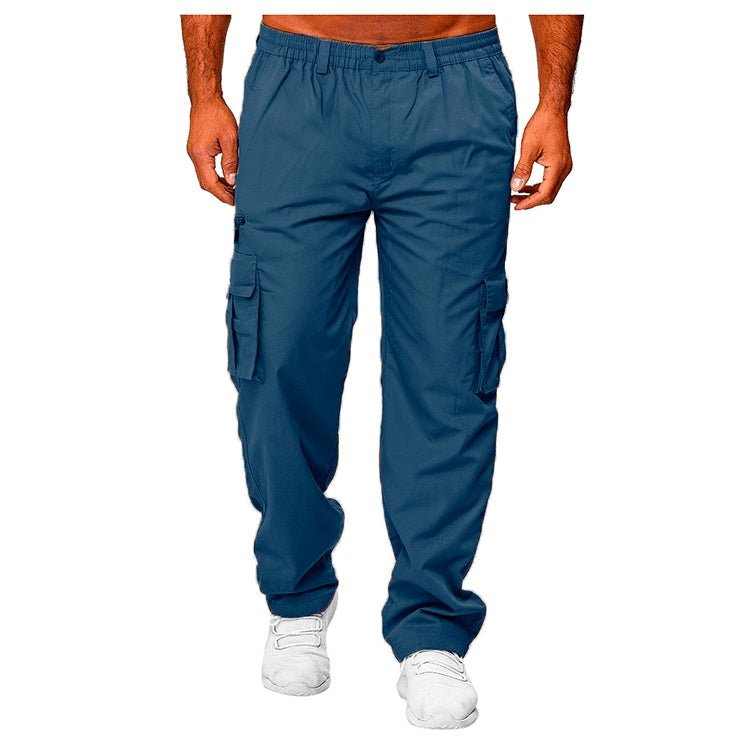 Men's Casual Multi - pocket Loose Straight Cargo Pants – travel - inspired 0 by Aroundtheworldinarush