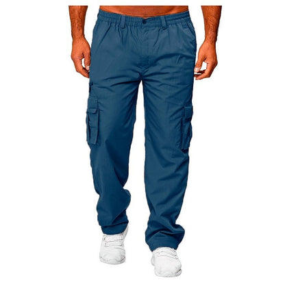 Men's Casual Multi - pocket Loose Straight Cargo Pants – travel - inspired 0 by Aroundtheworldinarush