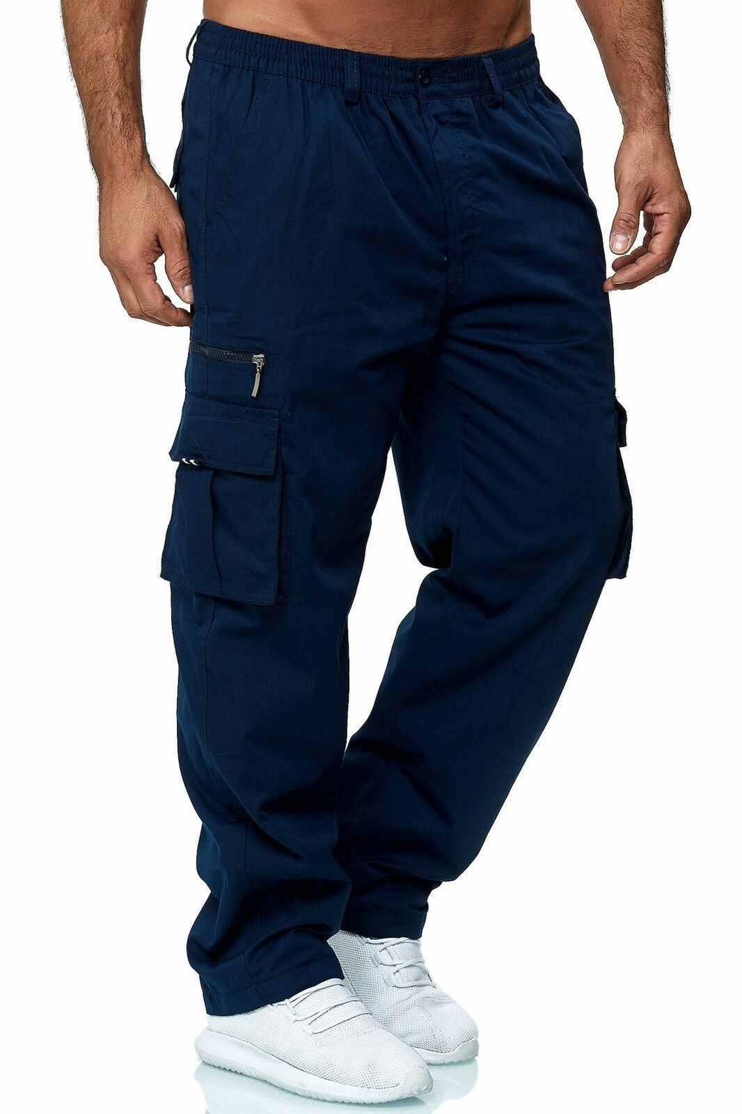Men's Casual Multi - pocket Loose Straight Cargo Pants – travel - inspired 0 by Aroundtheworldinarush
