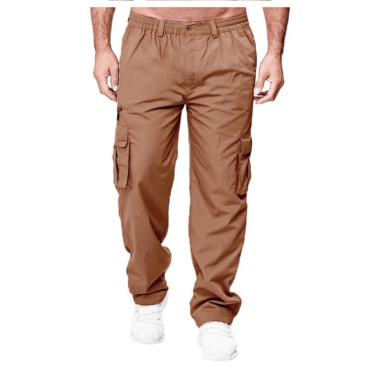 Men's Casual Multi - pocket Loose Straight Cargo Pants – travel - inspired 0 by Aroundtheworldinarush