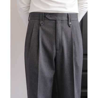 Men's Naples High - waisted Straight Leg Casual Dress Pants Wool Thick – travel - inspired 0 by Aroundtheworldinarush