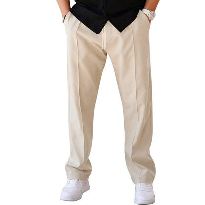 Men's Trousers Sports Casual Loose Straight Pants With Drawstring Design Clothing – travel - inspired 4 by Aroundtheworldinarush