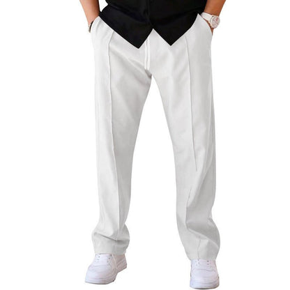 Men's Trousers Sports Casual Loose Straight Pants With Drawstring Design Clothing – travel - inspired 4 by Aroundtheworldinarush