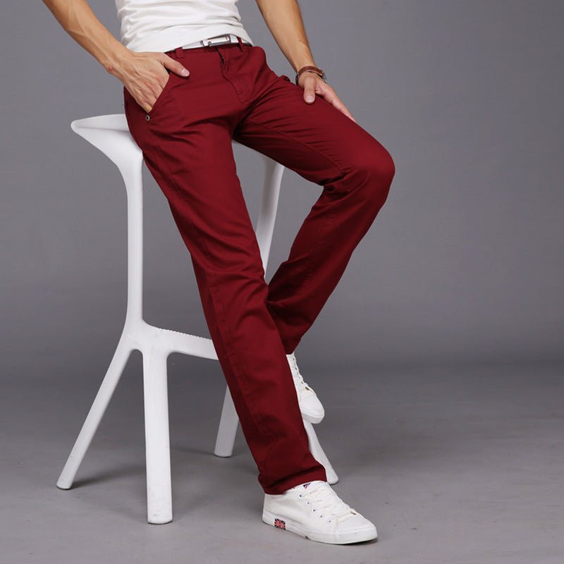 Men's trousers straight slim casual pants show dress – travel - inspired 0 by Aroundtheworldinarush