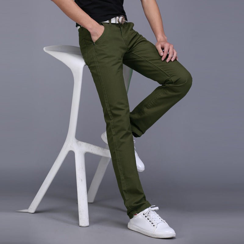 Men's trousers straight slim casual pants show dress – travel - inspired 0 by Aroundtheworldinarush
