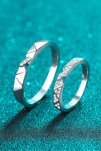 Moissanite Minimalist Rhodium - Plated Ring – travel - inspired by Aroundtheworldinarush