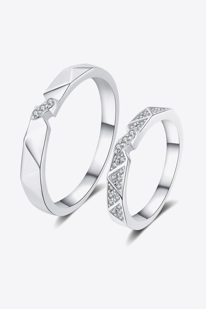 Moissanite Minimalist Rhodium - Plated Ring – travel - inspired by Aroundtheworldinarush