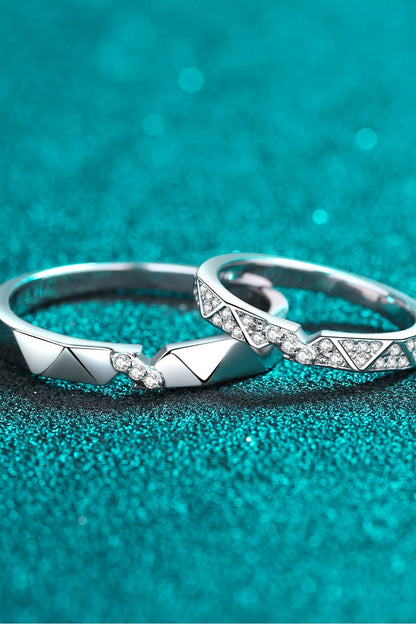 Moissanite Minimalist Rhodium - Plated Ring – travel - inspired by Aroundtheworldinarush