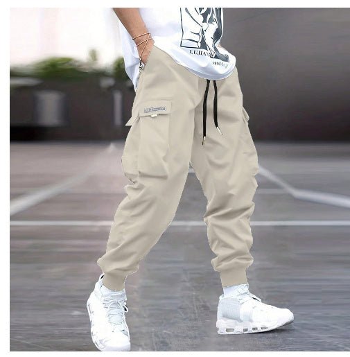 Multi - pocket Cargo Pants Men's Casual Hip - Hop Drawstring Trousers Outdoor Streetwear Sports Pant – travel - inspired 0 by Aroundtheworldinarush