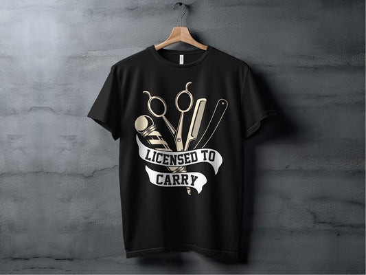My Barber Licensed to Carry – travel - inspired Clothing by Aroundtheworldinarush