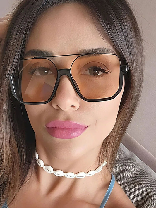 Oversized Square Frame Fashion Sunglasses – travel - inspired by Aroundtheworldinarush