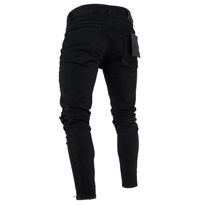 Pants Jeans For Men Trousers Long Basic Broken Clothes – travel - inspired 0 by Aroundtheworldinarush