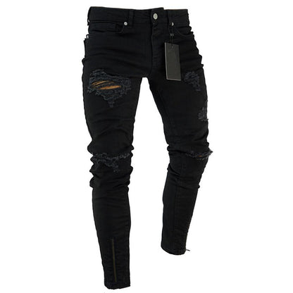 Pants Jeans For Men Trousers Long Basic Broken Clothes – travel - inspired 0 by Aroundtheworldinarush