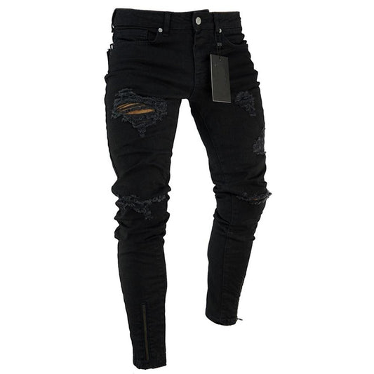 Pants Jeans For Men Trousers Long Basic Broken Clothes – travel - inspired 0 by Aroundtheworldinarush