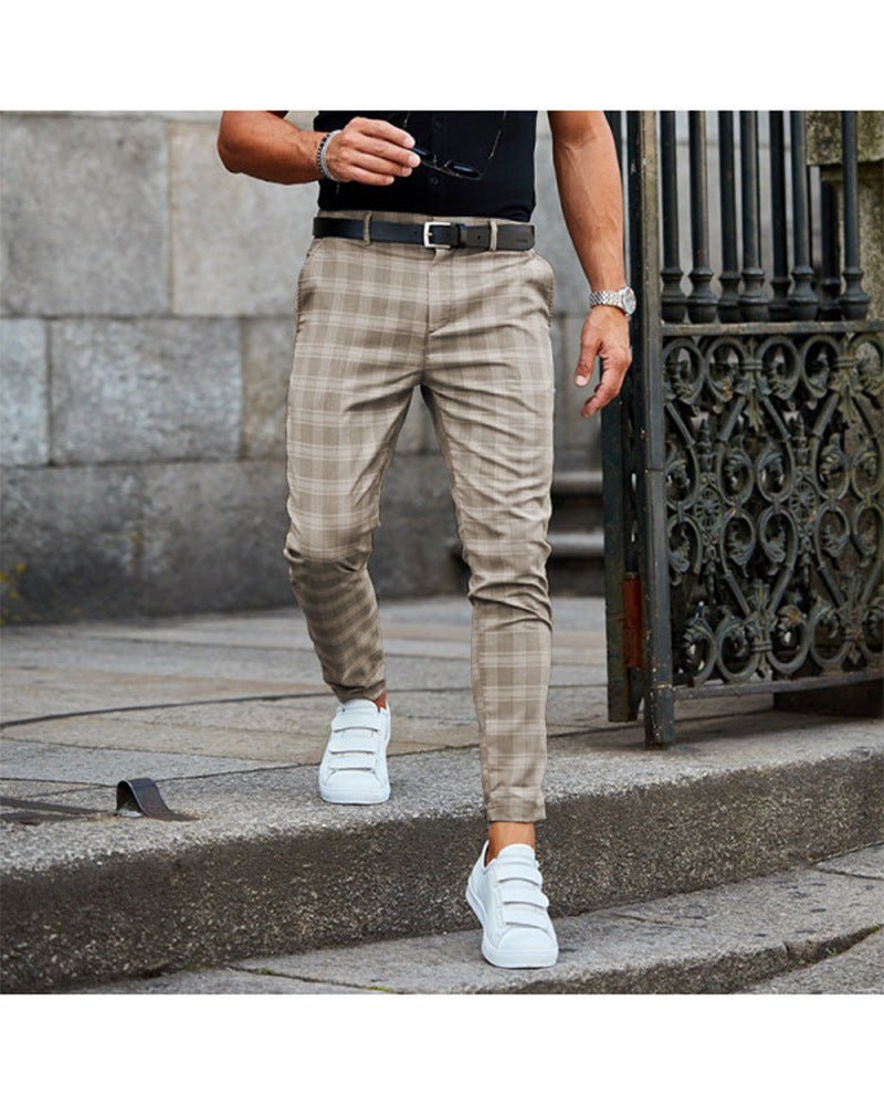 Plaid Print Pants Men's Casual Trousers Loose And Thin – travel - inspired 0 by Aroundtheworldinarush